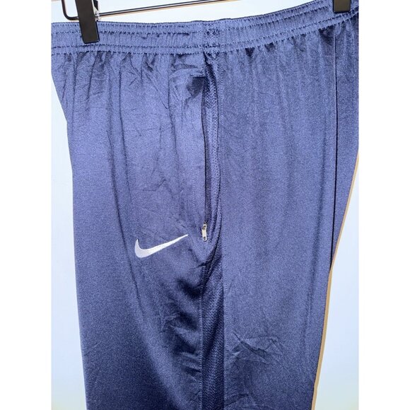 Nike Dri-Fit Jogger Pants Men’s Size Small Vented Sides Blue Zipper Ankles - Picture 6 of 13